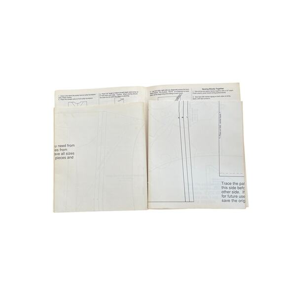 Vintage Little Ginger's Sewing Patterns Kids Pants Blouse Jumpsuit Lot Of 2 - Picture 4 of 6